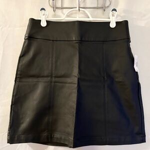 Pleather skirt Black Size 8 Maurices Stretch Waistband